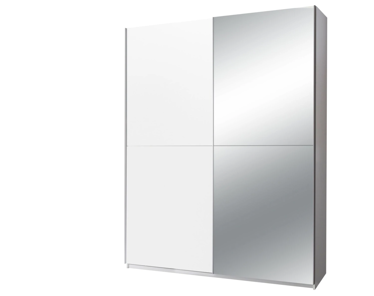 Kledingkast Salamanca 170cm Met 2 Deuren & Spiegel - Wit 2 Kledingkast Salamanca 170cm Met 2 Deuren & Spiegel - Wit - Afbeelding 2