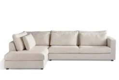 Hoekbank Verita Links - Beige -Emob Verbier 2L c15c