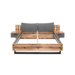Bed Kalas 180 X 200 Met 2 Nachtkastjes - Grijs/bruin -Emob bettanlage dover grau braun 180 x 200 cm 1200x1200 4597143.01 1 7a53