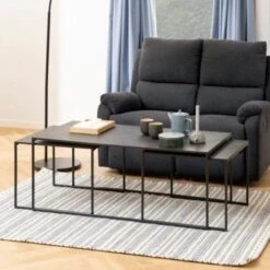 Set Van 3 Salontafels Infinity - Zwart