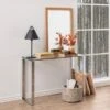 Sidetable Nicola 110cm - Glazen Blad/metaal